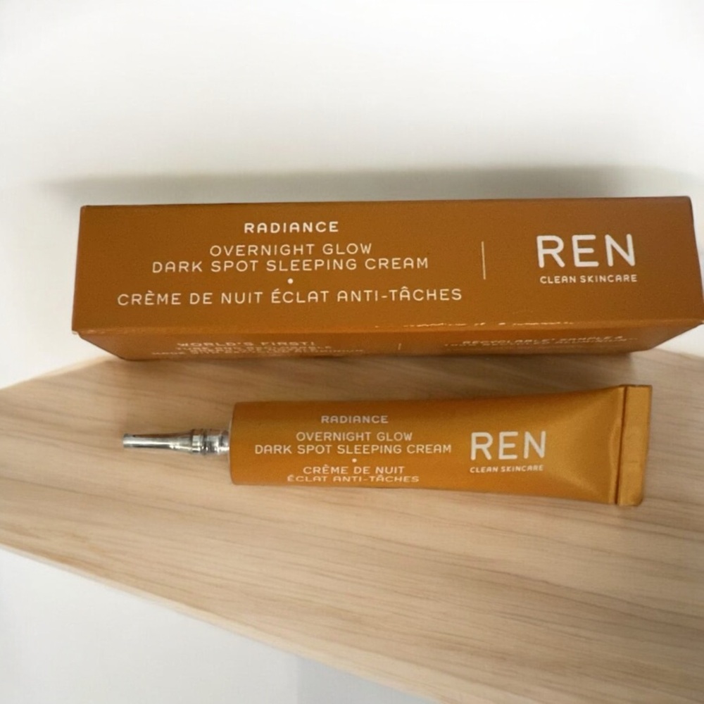 💎 REN CLEAN SKINCARE Overnight Glow Dark Spot Sleeping Cream 5 ml New In Box
